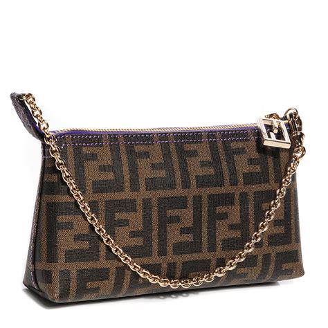 fendi zucca spalmati pochette|fendi zucca bags On Sale .